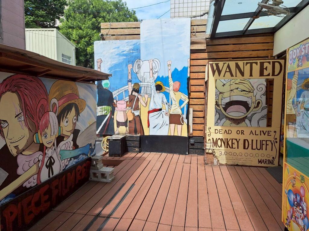 柳川聖誕節 順遊景點，位於林森路上的動漫彩繪巷