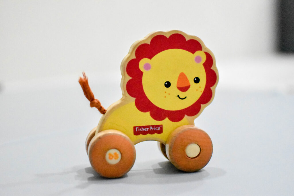 費雪玩具 費雪可愛木製小動物手推車