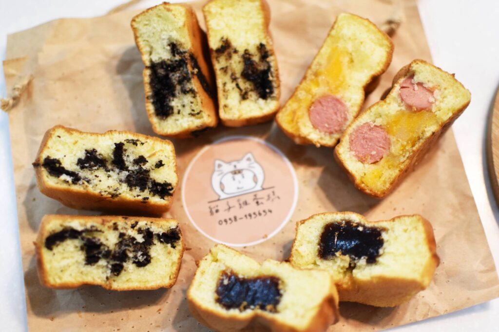 貓子雞蛋糕 全系列產品合照，台中太平必吃甜點