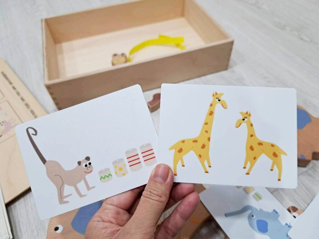 益智玩具 推薦｜Educo 長長動物製造所森林動物測量遊戲全套內容開箱