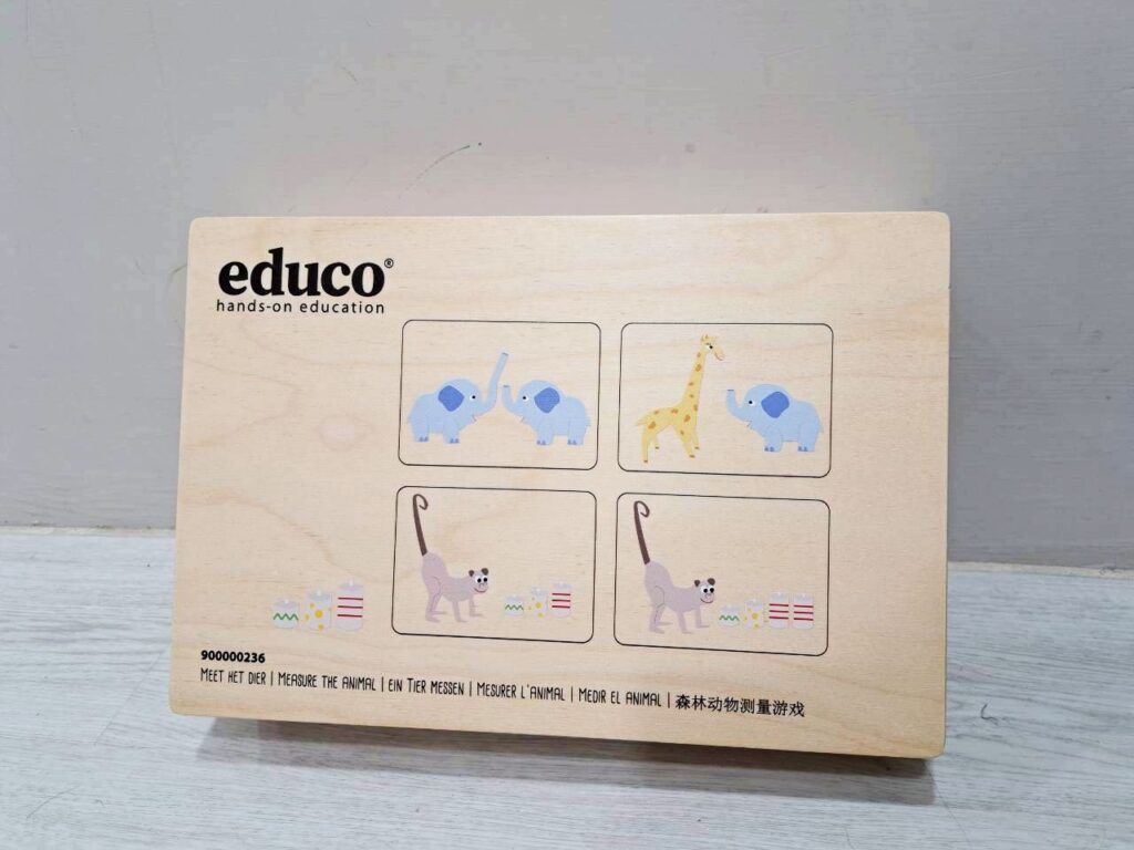 益智玩具 推薦｜Educo 長長動物製造所森林動物測量遊戲全套內容開箱