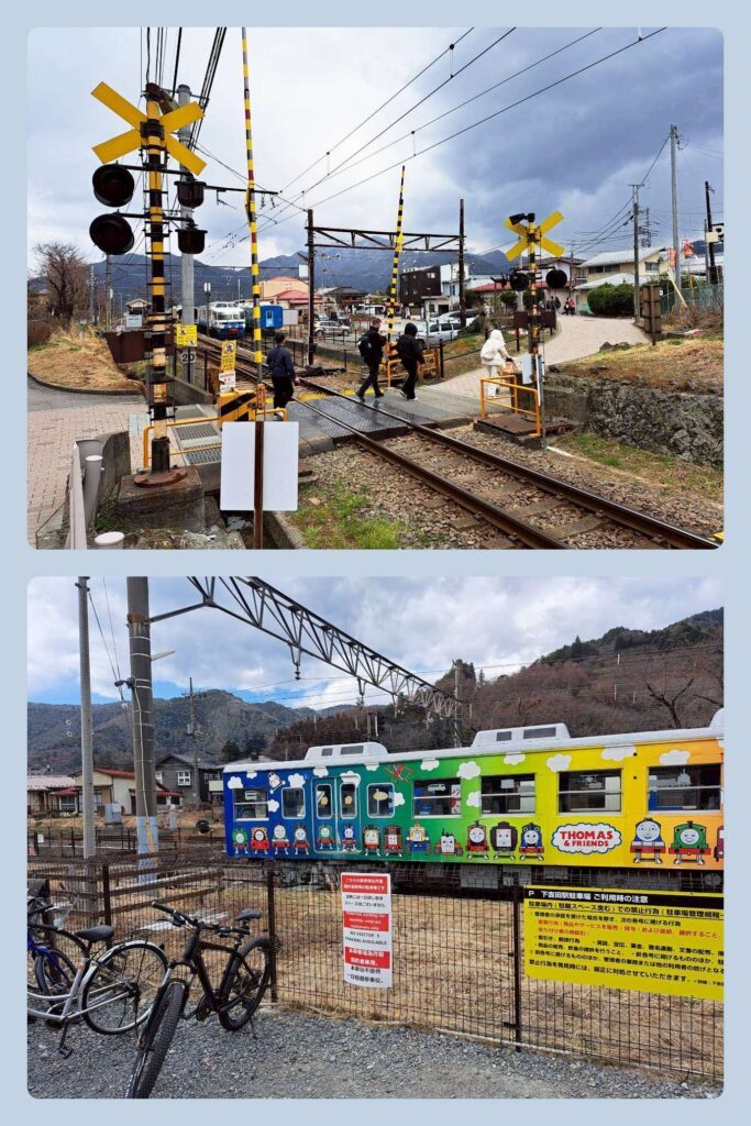  KKDAY 富士山一日遊 心得，新倉山淺間公園路上的鐵道景緻