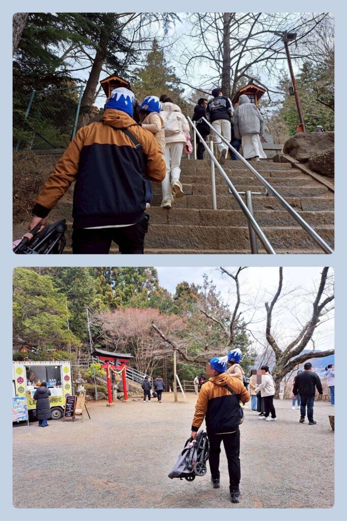  KKDAY 富士山一日遊 心得，新倉山淺間公園階梯挑戰，帶小孩登高遠望富士山與五重塔