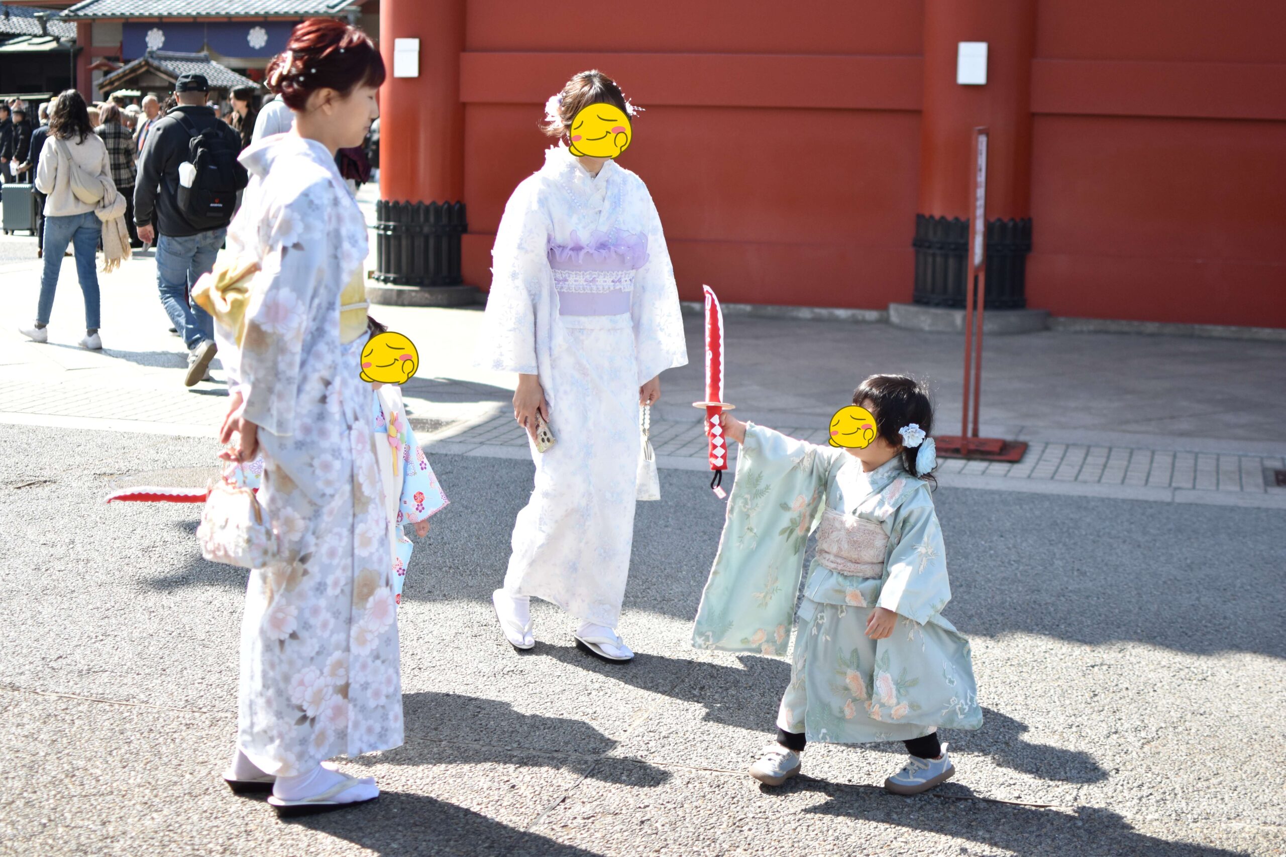 和服體驗 分享，在東京親子自由行中安排了到江戶和裝工房雅 淺草雅 旗艦店進行淺草和服體驗