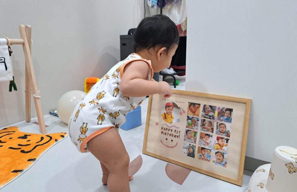 寶寶成長紀錄相框DIY 周歲