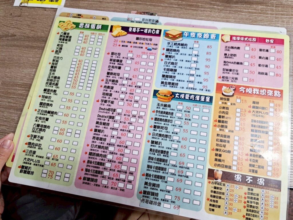 高雄妃食不可 菜單照片